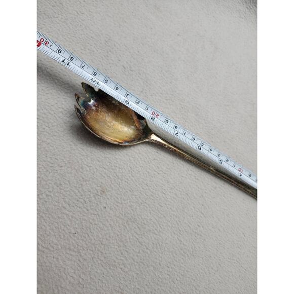 Sheffield England EP.S.A1 Serving Fork Spoon Salad Server Silverplated - Picture 7 of 9